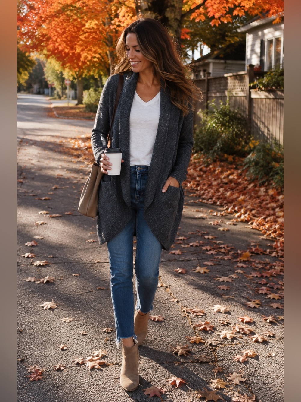 🔥 BUNDLE & SAVE 🔥 Joe Fresh Active | M | Dark Gray | Cozy Open-Front Cardigan 🩶